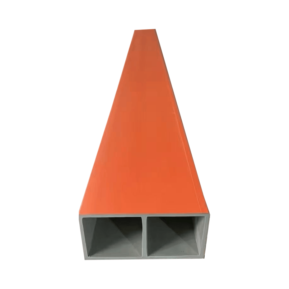 Ішкі безендіру Batten 100 * 50mm WPC қуысының түтіктері Баған Арналған ағаштан жасалған қабырға астық төбесі төбесі